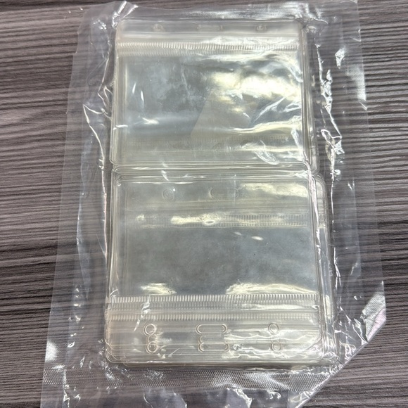 Exhibition Card Cover 20 pcs all new excellent condition clear badge holder ID - Picture 2 of 2